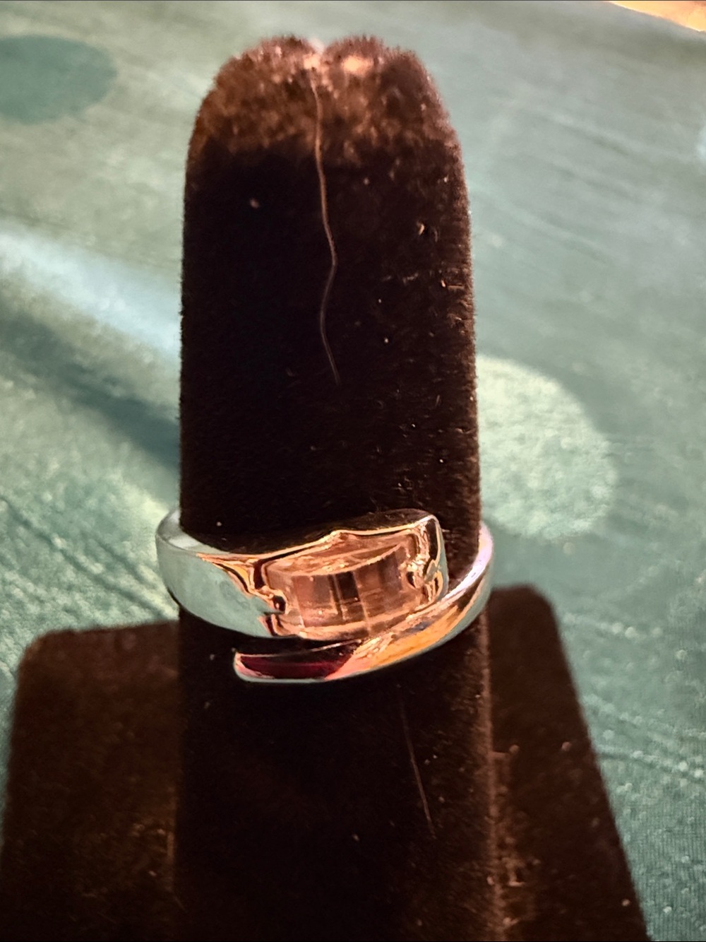 Silver Wrap CZ Band Ring - Sleek Women's Jewelry